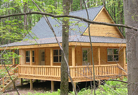 Cabin Packages Ny Wraparound Cabin From Land And Camps