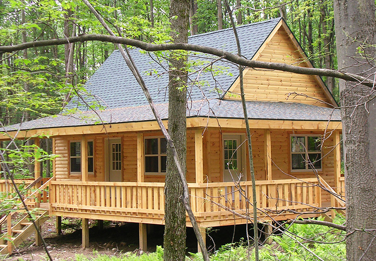 Cabin Plans With Wrap Around Porch NY From Land And Camps