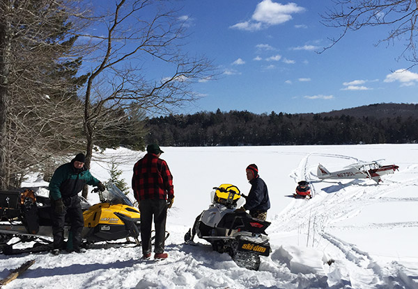 Camping Pictures ny Snowmobiling From Land And Camps