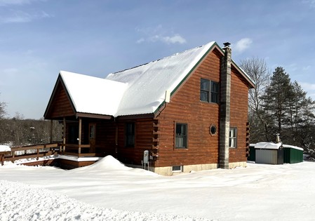 NY log cabin for sale