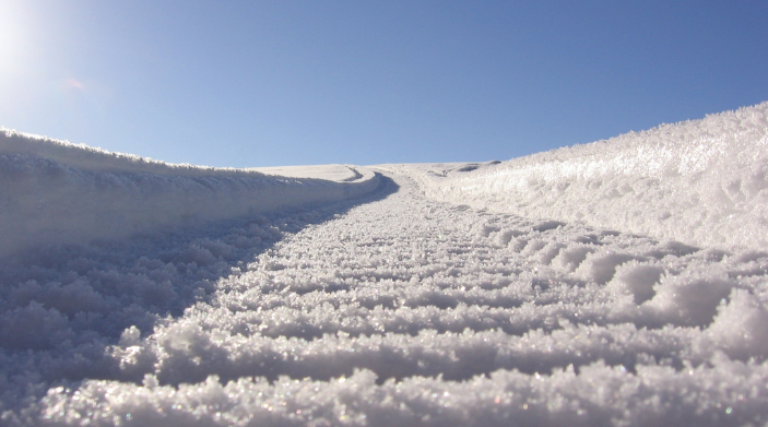 happy snow covered trails in ny state from land and camps